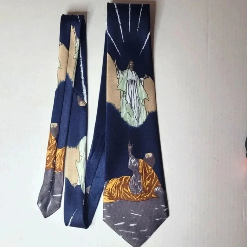 A. ROGER'S Men's Religious Necktie - Picture 6 of 9